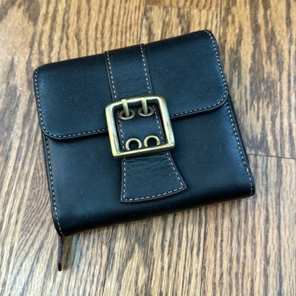 Franklin Covey Black Leather Bi-Fold Walllet - Picture 1 of 9